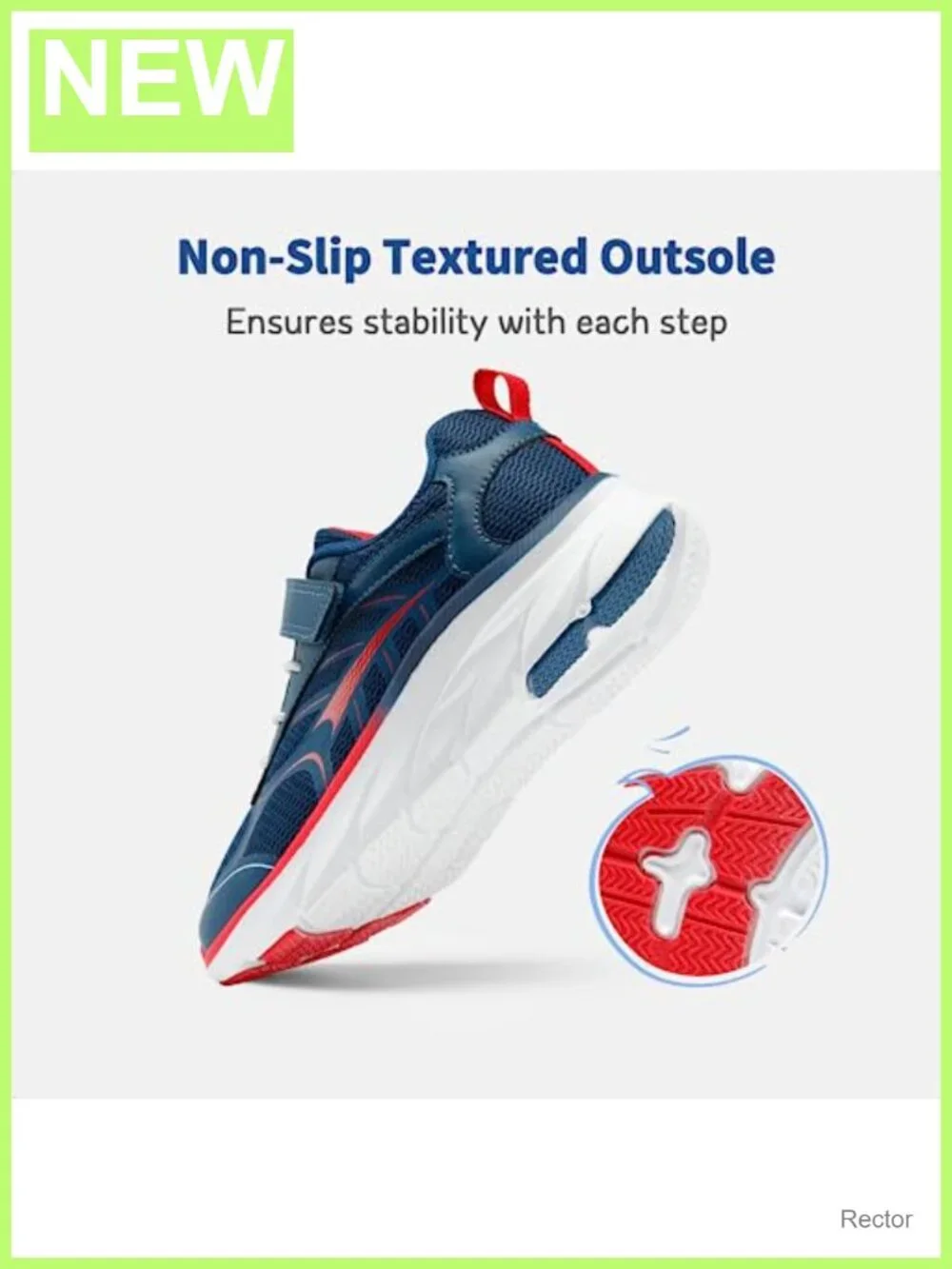 Kids Lightweight Mesh Sneakers Hook and Loop Running Shoes
